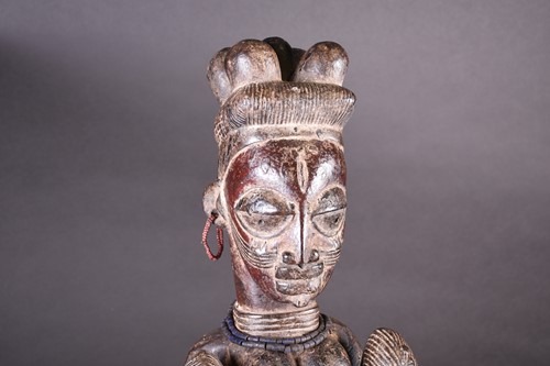 Lot 82 - An Epa headdress, Yoruba, Nigeria, the female...