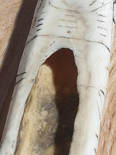 Lot 80 - A Cassowary bone dagger, East Sepik River...