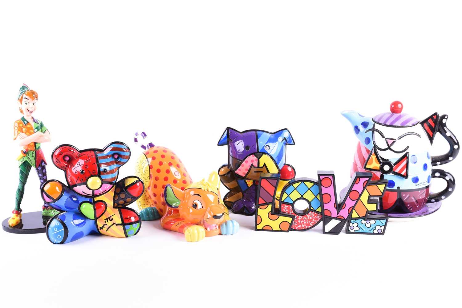 Lot 468 - Romero Britto (b.1963) Brazilian, a ceramic...