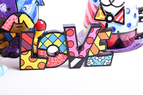 Lot 468 - Romero Britto (b.1963) Brazilian, a ceramic...
