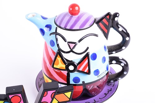 Lot 468 - Romero Britto (b.1963) Brazilian, a ceramic...