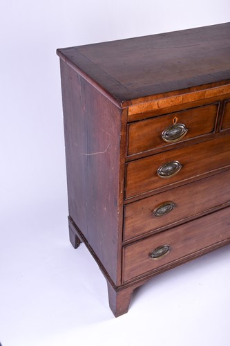 Lot 108 - A late Georgian mahogany chest of drawers,...