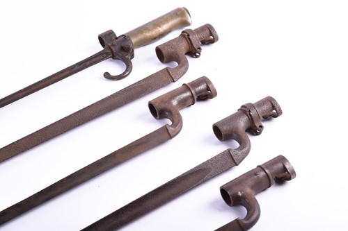 Lot 430 - Four British socket bayonets, comprising two...