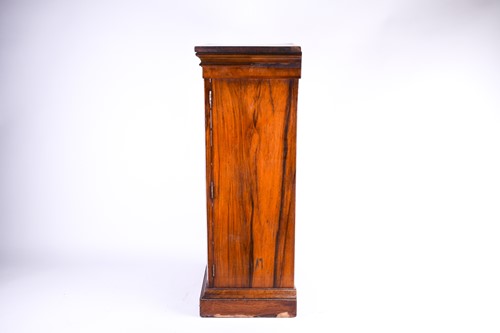 Lot 113 - A Victorian walnut Wellington chest, of small...