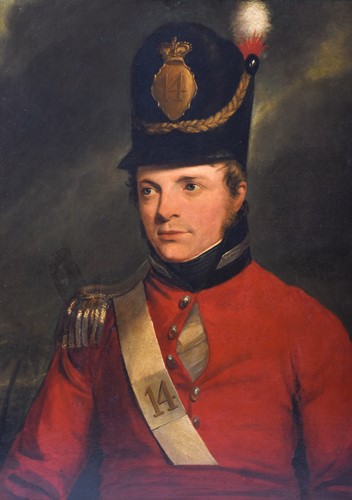 Lot 11 - A 19th century portrait of a military officer...