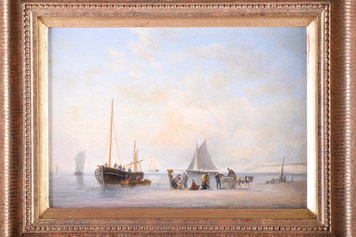 Lot 22 - A pair of 19th century nautical paintings,...