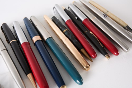 Lot 306 - Three Platignum iridium fountain pens with 14...