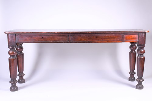 Lot 131 - A Victorian mahogany side table, the...