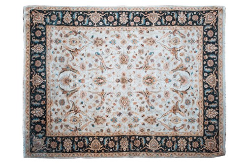 Lot 283 - A large ivory ground Ziegler-style Eastern...