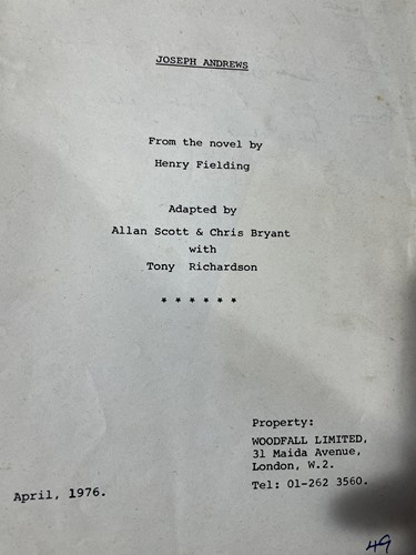 Lot 522 - A collection of film and stage scripts to...