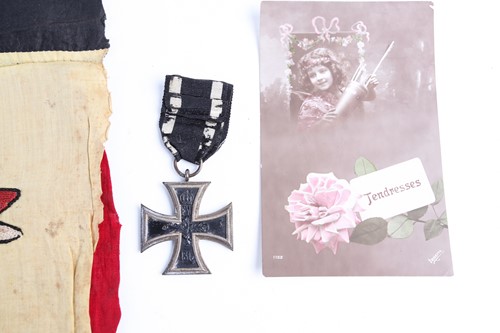 Lot 307 - A small collection of WW I ephemera,...