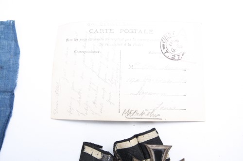 Lot 307 - A small collection of WW I ephemera,...