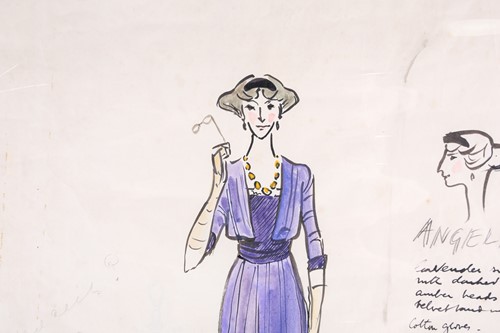 Lot 91 - A theatrical costume design by Cecil Beaton...