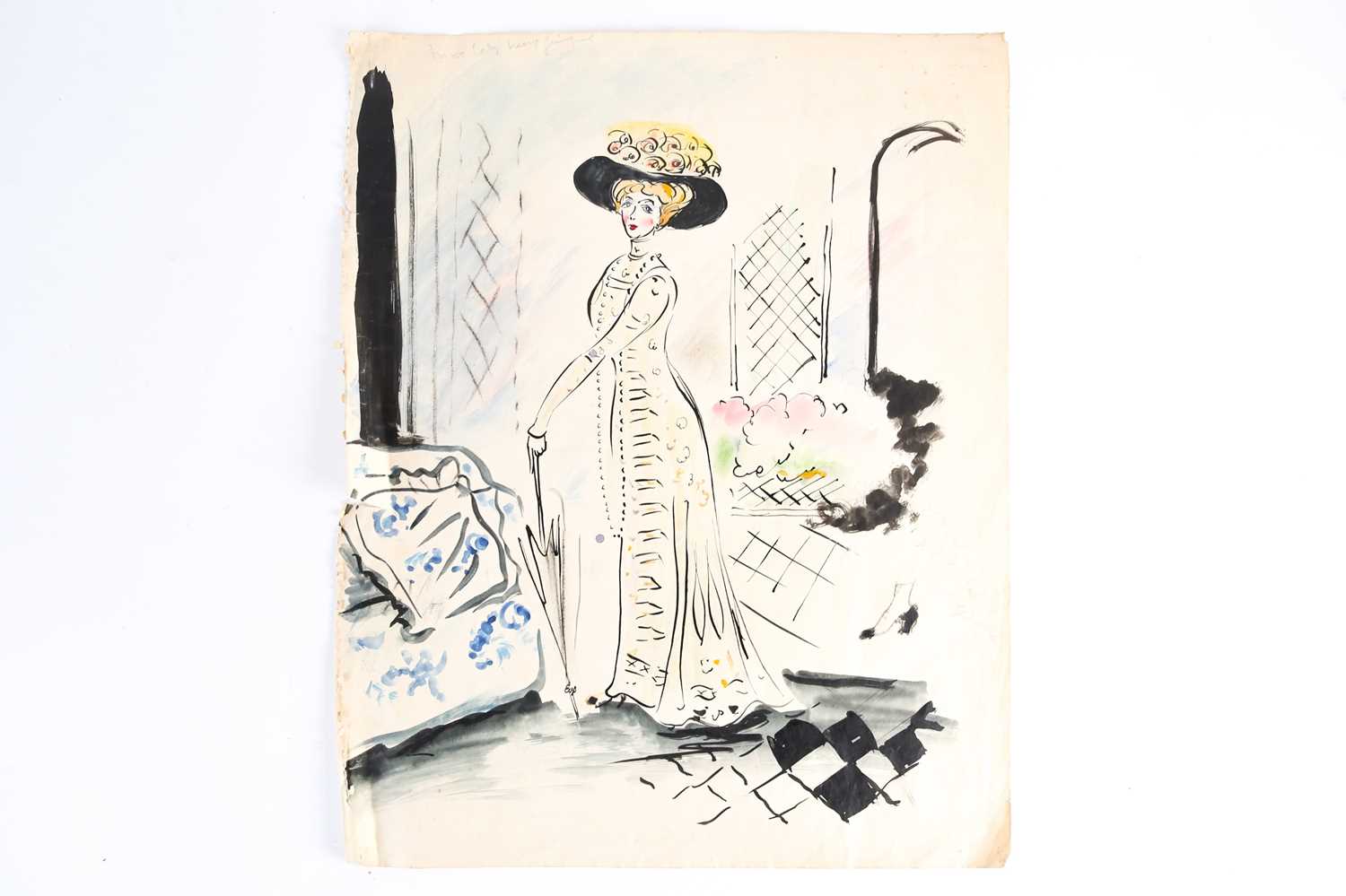 Lot 92 - A theatrical costume design, attributed to