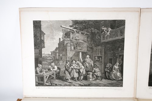 Lot 94 - After William Hogarth, a set of four copper...