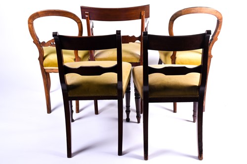 Lot 142 - A Regency, mahogany bar back carver chair with...