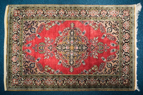 Lot 271 - A 20th century Qum, silk on silk rug with...