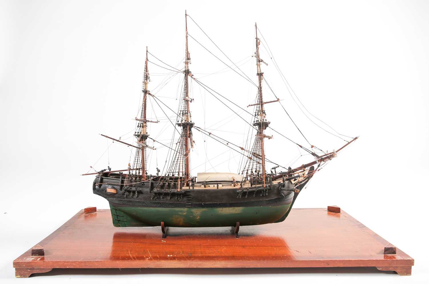 A scale model of the full-rigged HM - auctions & price archive