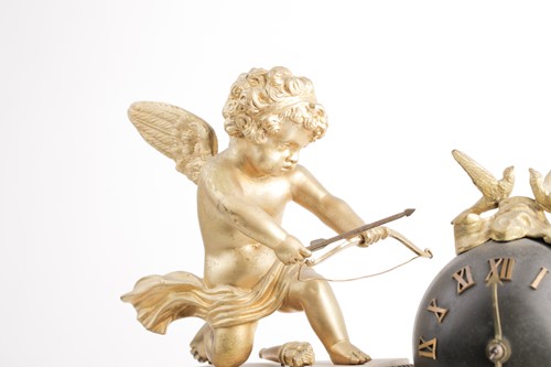 Lot 415 - A late 19th century French marble and ormolu...