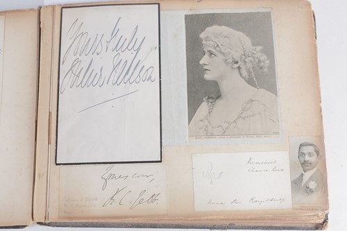 Lot 289 - A late 19th century autograph book, containing...