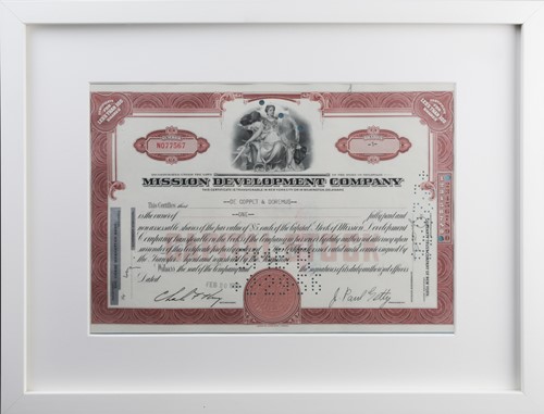 Lot 293 - A collection of assorted framed currency and...