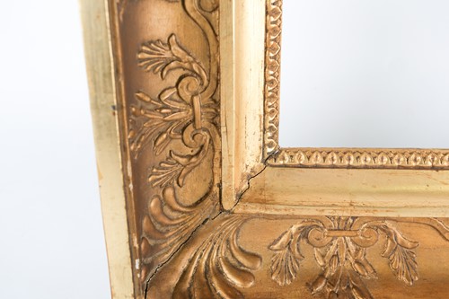 Lot 27 - A Victorian carved and gilt gesso picture...