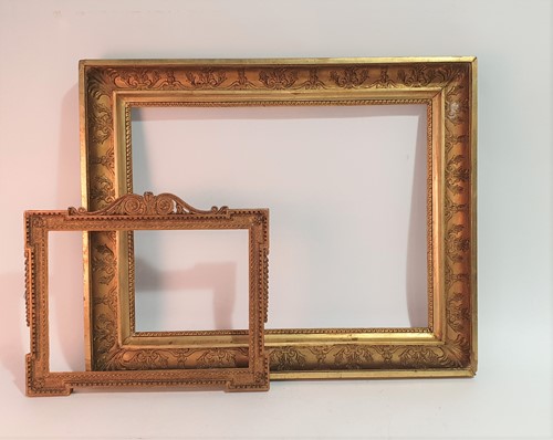 Lot 27 - A Victorian carved and gilt gesso picture...