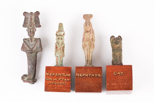 Lot 297 - A collection of Egyptian artifacts including...
