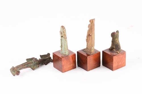 Lot 297 - A collection of Egyptian artifacts including...