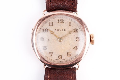 Lot 498 - A Rolex 9ct yellow gold vintage mechanical...