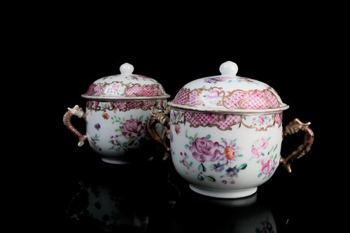 Lot 172 - A pair of Chinese, Qianlong, famille rose...