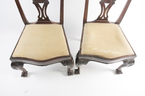 Lot 98 - A pair of George III carved and pieced...