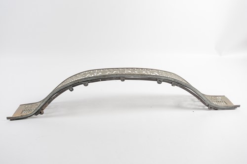 Lot 109 - A George III serpentine brass fender with...