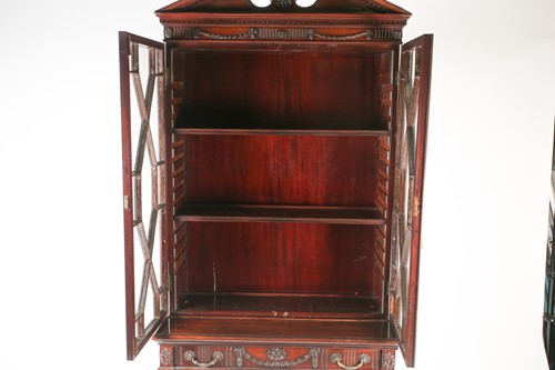 Lot 105 - A Geo III style carved mahogany console...