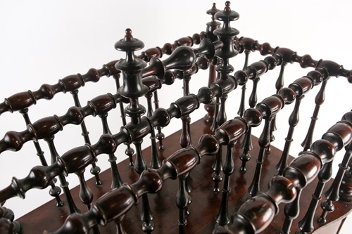 Lot 113 - An unusual 19th century figured rosewood...