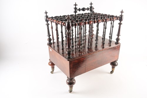Lot 113 - An unusual 19th century figured rosewood...