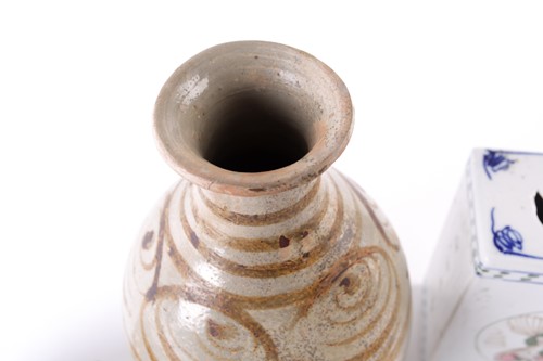 Lot 113 - A Chinese pottery vase, Yuan dynasty, with...