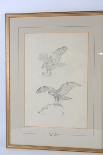Lot 81 - Roland Green (1896-1972), two framed pencil...