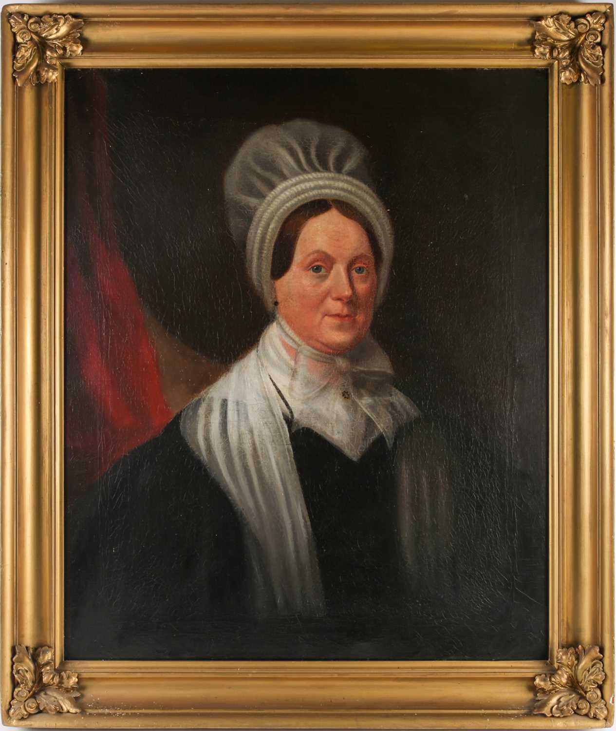 Lot 40 - 19th century school, a portrait of a lady in a...