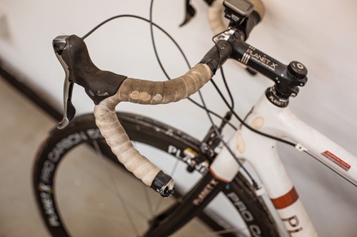 Lot 40 - A Planet X carbon fibre road bicycle, with...
