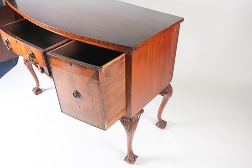 Lot 118 - A George III style mahogany bow fronted...