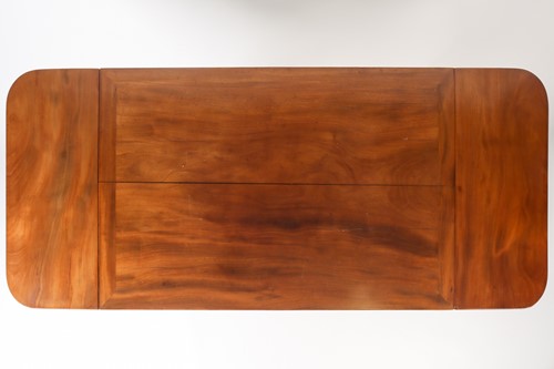 Lot 119 - A George IV figured mahogany sofa table with...