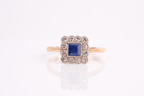 Lot 90 - An early 20th century synthetic sapphire and...
