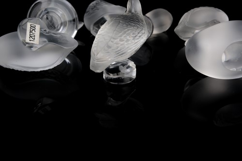 Lot 408 - A group of eight assorted modern Lalique...