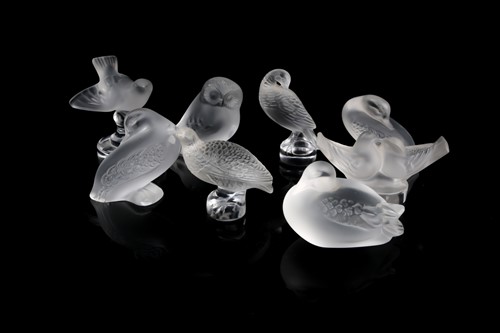 Lot 408 - A group of eight assorted modern Lalique...