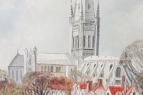 Lot 33 - A. Tingley (20th century), 'Norwich Cathedral...