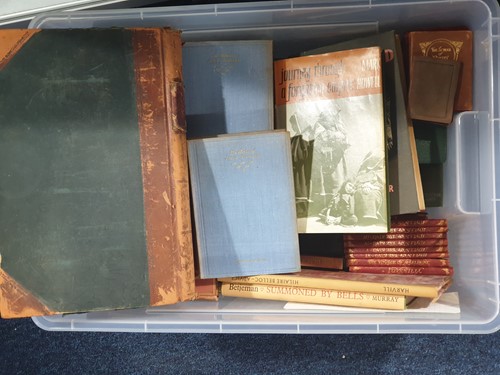 Lot 358 - A large mixed lot of books contained in two...