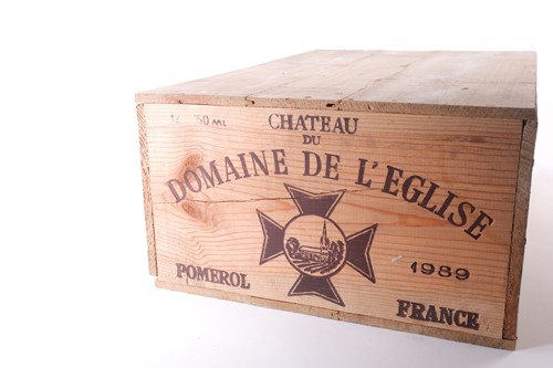 Lot 350 - Twelve bottles of 1989 Chateau du Domaine...