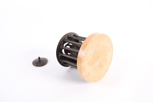Lot 371 - A late 19th century Grand Tour bronze inkwell,...