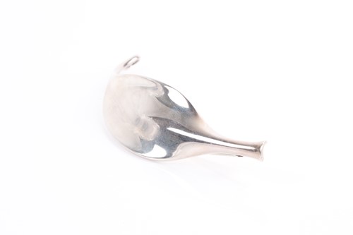 Lot 197 - George Jensen. A sterling silver Plume brooch,...